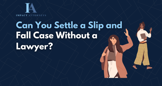 Slip and fall legal guide on settling injury claims without a lawyer